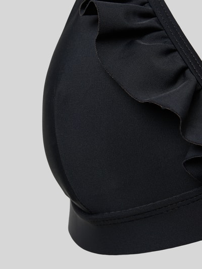 Shiwi Bikinitop met volants, model 'Beau' Zwart - 2