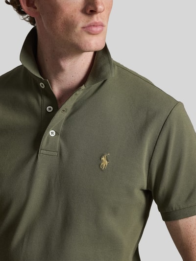 Polo Ralph Lauren Koszulka polo o kroju regular fit z mieszanki bawełny Oliwkowy 3