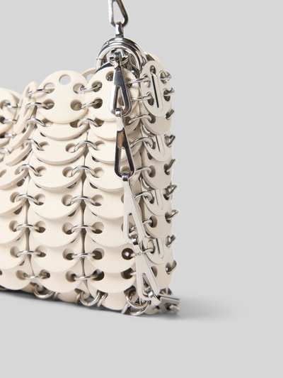 Rabanne Handtasche mit Tragehenkel Ecru 3