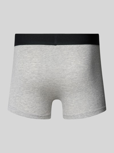 Snocks Boxershort met elastische logo in band in een set van 2 stuks Middengrijs gemêleerd - 3