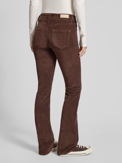 Only Spodnie sztruksowe o rozkloszowanym kroju z mieszanki bawełny model ‘MARY’ Czekoladowy 5