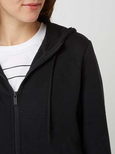 ADIDAS SPORTSWEAR Sweatjacke mit Logo-Muster Black 3