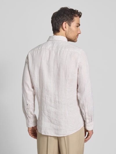 Seidensticker slim fit zakelijk hemd met kentkraag Zand - 5