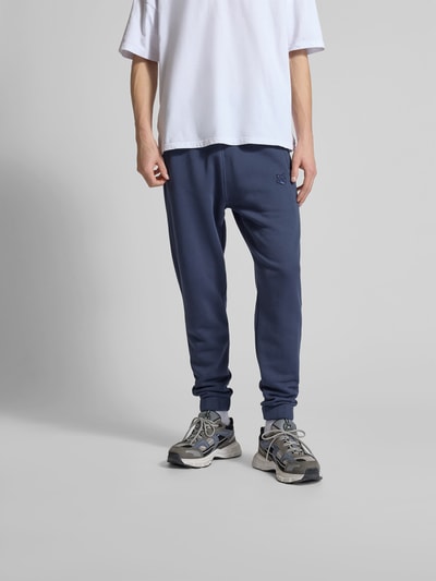 MAISON KITSUNÉ Sweatpants aus reiner Baumwolle Dunkelblau 4