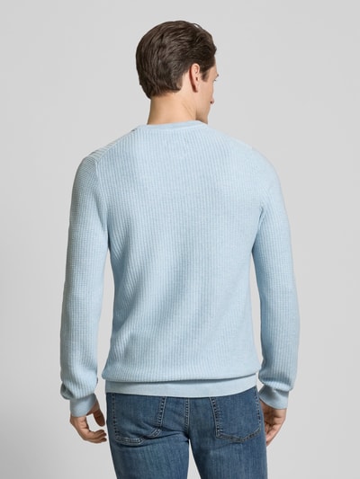 MCNEAL Strickpullover mit Strukturmuster Hellblau Melange 5