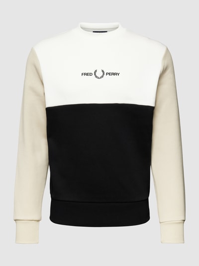 Fred Perry Sweatshirt im Colour-Blocking-Design Sand 2