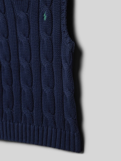 Polo Ralph Lauren Kids Regular fit spencer in gebreide look met logostitching Marineblauw - 2