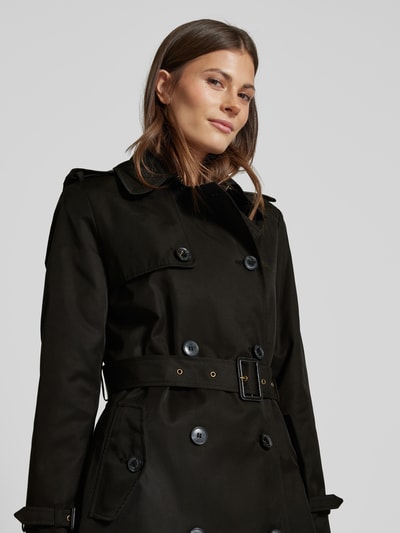 Lauren Ralph Lauren Trenchcoat met tailleriem Zwart - 3