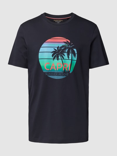 Christian Berg Men T-shirt met motiefprint Marineblauw - 2