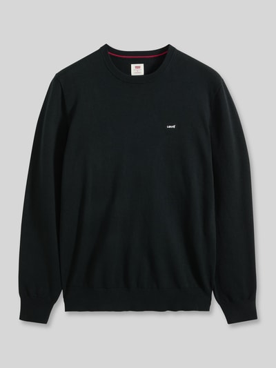 Levi's® Regular Fit Pullover aus Baumwoll-Mix mit Logo-Stitching Black 2