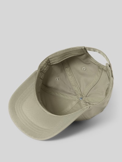 Produktfoto, Basecap mit Logo-Print Modell 'Pau' von JOOP! Collection, beżowy kolor, wzmacniany daszek, haftowane otwory wentylacyjne, regulowany pasek z tyłu, gładka tekstura