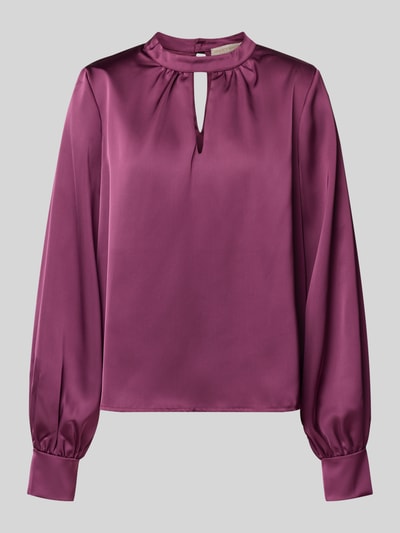 Rinascimento Blusenshirt mit Raffungen Bordeaux 2