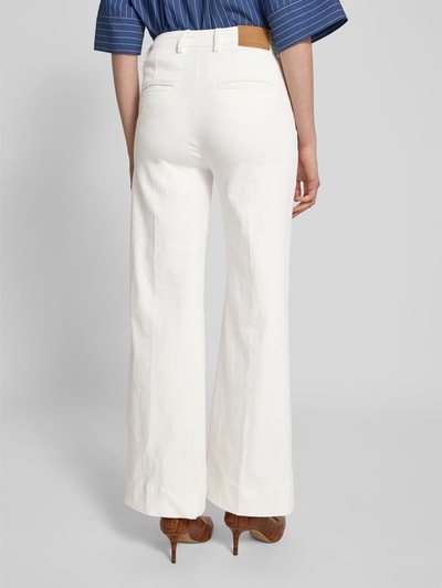 Stefanel Wide leg jeans met steekzakken Offwhite - 5