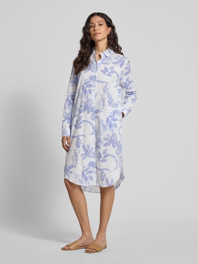 Christian Berg Woman Hemdblusenkleid mit Umlegekragen Blau 1