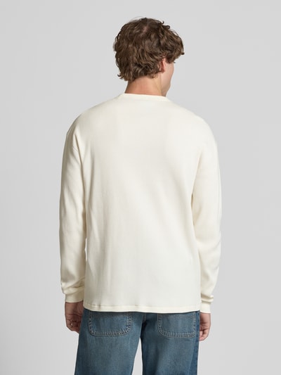 Dickies Shirt met lange mouwen, labelstitching en ronde hals Offwhite - 5