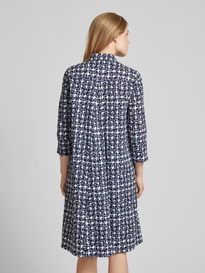 ROBE LÉGÈRE Midi-jurk met grafisch motief Marineblauw - 5