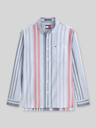 Tommy Jeans Relaxed Fit Freizeithemd aus reiner Baumwolle Hellblau 2