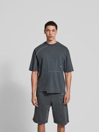 A-COLD-WALL T-Shirt in asymmetrischem Design Jeansblau 4