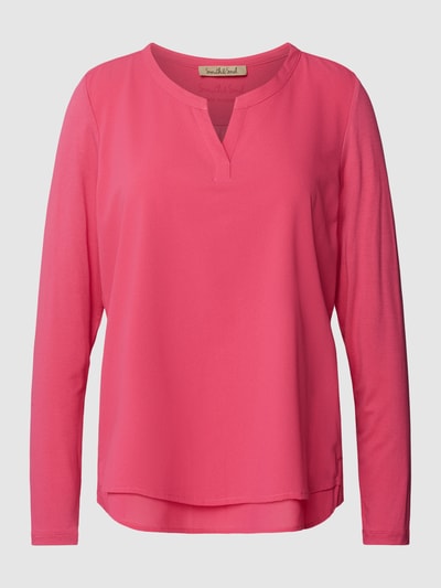 Smith and Soul Bluse mit Tunikakragen Pink 2
