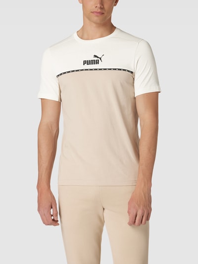 PUMA PERFORMANCE T-shirt met labeldetails Beige - 4