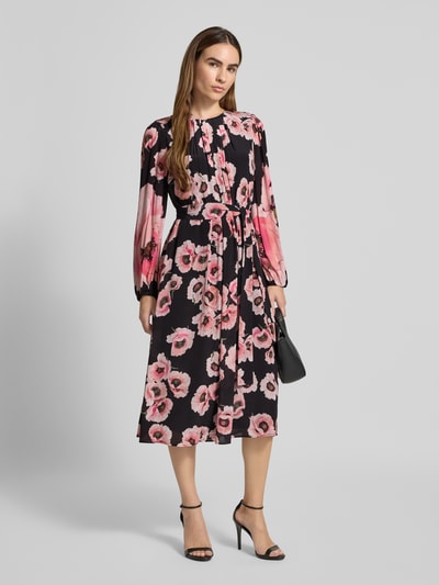 Marc Cain Midikleid mit Bindegürtel Black 1