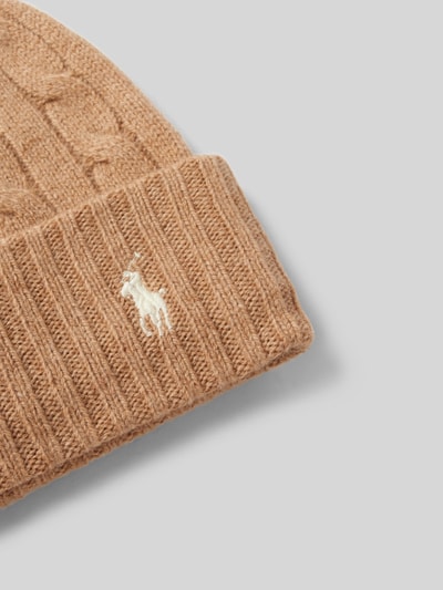 Polo Ralph Lauren Beanie mit Label-Stitching Camel 2