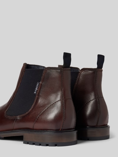 bugatti Chelsea Boots aus Leder mit Zugschlaufe Modell 'Bonifacio' Mittelbraun 2