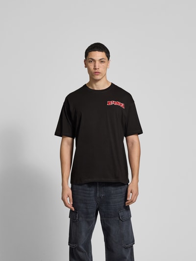 Diesel T-Shirt mit Label-Print Black 4