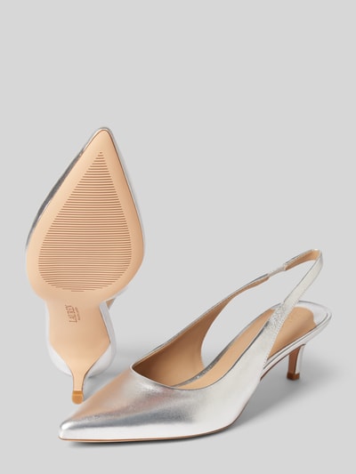 Lauren Ralph Lauren Pumps met elastisch bevestigingsriempje, model 'LOLAH II' Zilver - 3