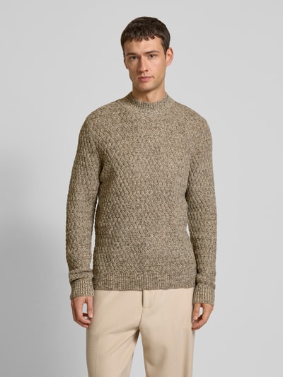 Jack & Jones Premium Strickpullover mit Strukturmuster Beige 4