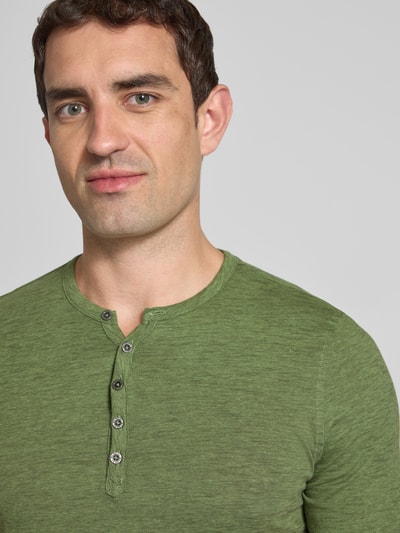 MCNEAL T-shirt met korte knoopsluiting Kaki - 3