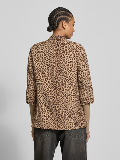 Pieces Blazer met dierenprint, model 'BOSELLA' Zand - 5
