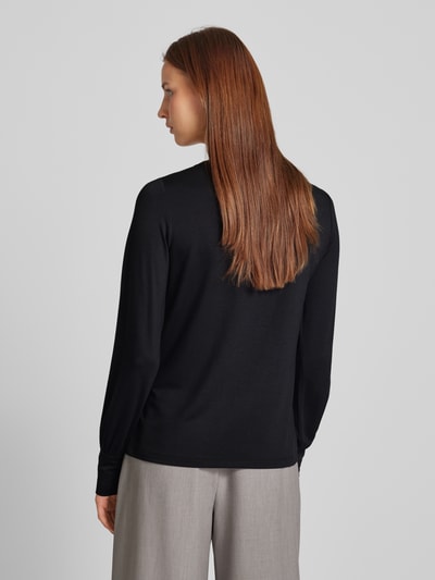 Monari Longsleeve met ronde hals Zwart - 5