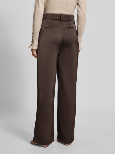 Neo Noir Stoffen broek met Franse steekzakken, model 'Emmett' Donkerbruin - 5