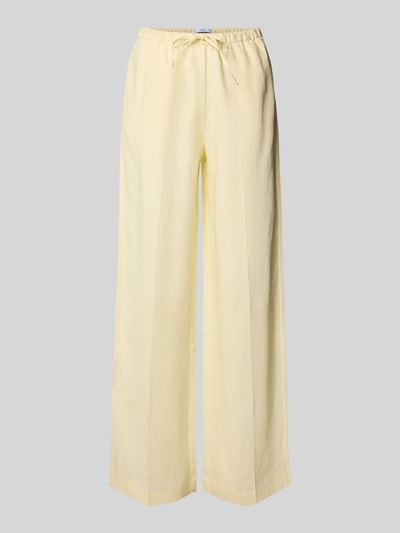MANGO Stoffhose mit elastischem Bund Modell 'ALADA' Hellgelb 2