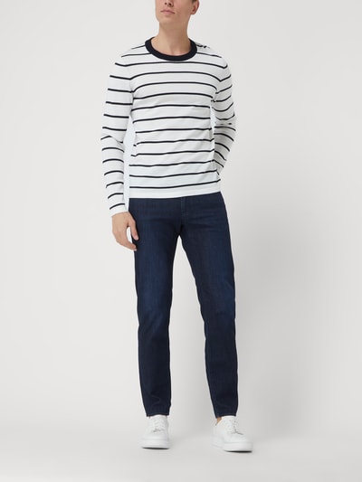 Brax Straight fit jeans met lyocell, model 'Cadiz' Donkerblauw - 1