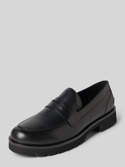 Högl Loafers aus Leder mit profilierter Sohle Black 1