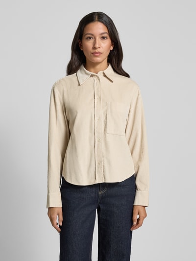 Marc O'Polo Comfort fit overhemdblouse van puur katoen Offwhite - 4
