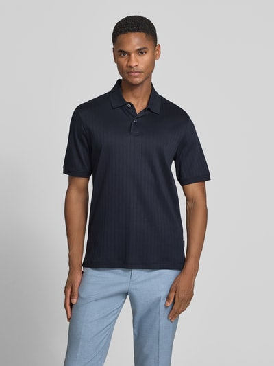 bugatti Regular Fit Poloshirt mit Knopfleiste Marine 4