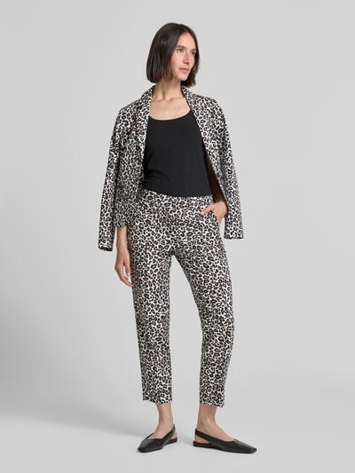 Betty Barclay Spodnie do garnituru o kroju slim fit w kant Beżowy 1