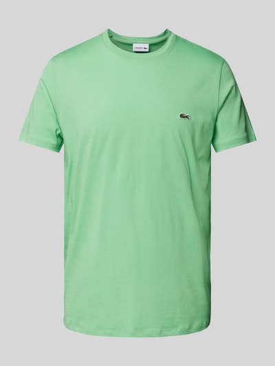 Lacoste T-Shirt mit Rundhalsausschnitt Modell 'Supima' Hellgruen 2