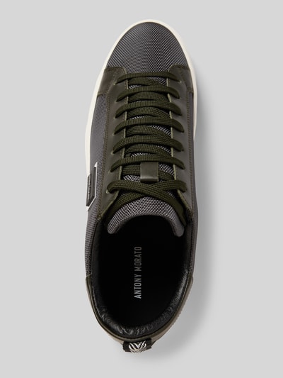 Antony Morato Ledersneaker mit Label-Applikation Anthrazit 3
