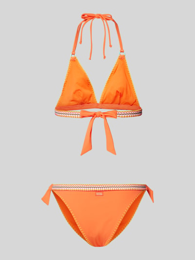 Banana Moon Bikini met contraststrepen, model 'WAKOSIMA KALANY' Oranje - 3