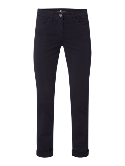 Luisa Cerano Skinny-fit jeans met omslag Marineblauw - 2