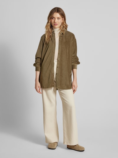 JAKE*S STUDIO WOMAN Bluzka o kroju regular fit z fakturowanym wzorem Khaki 1