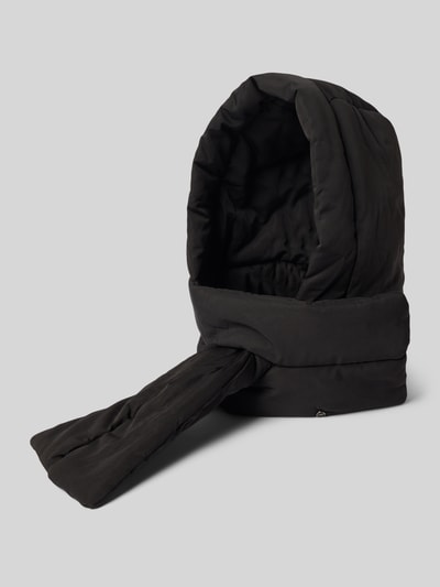 Loevenich Czapka-kaptur z szalem i detalem z logo Czarny 1