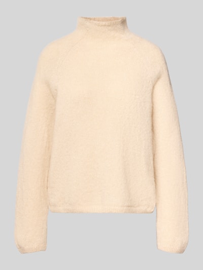 Drykorn Sweter z dzianiny z prążkowanymi wykończeniami model ‘SARWEN’ Piaskowy melanż 2