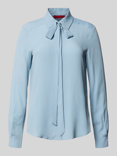MAX&Co. Regular Fit Hemdbluse mit Seidenanteil Modell 'ATENEO' Bleu 2