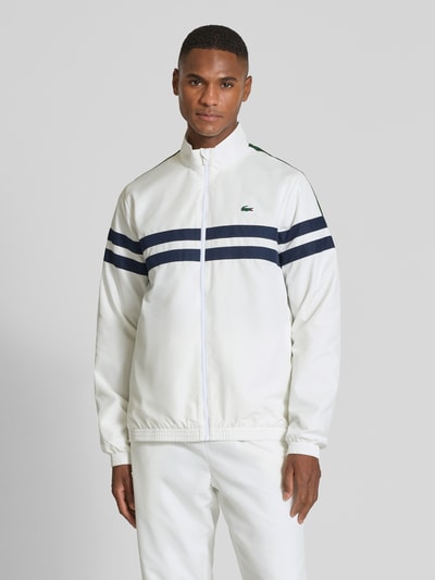Lacoste Regular fit trainingspak met contraststrepen  Offwhite - 4