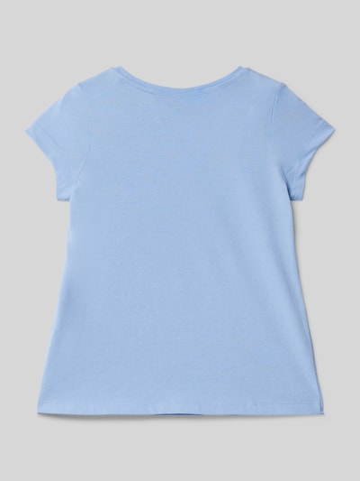 s.Oliver RED LABEL Regular Fit T-Shirt aus reiner Baumwolle Hellblau 3